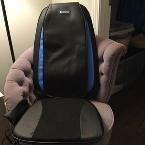 Shiatsu massage cushion with heat.